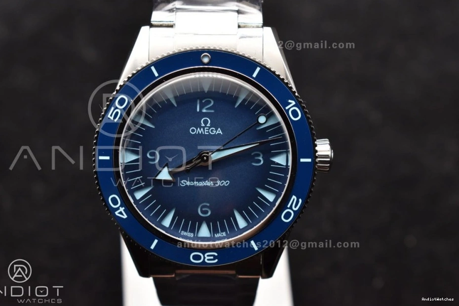 A8912 SS 1063 VSF Blue Super Dial Seamaster Edition 300 Clone Tailored 1:1 on Best Bracelet Heritage 0929